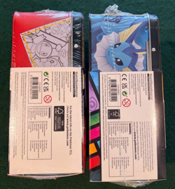 NEW Pokemon TCG Pikachu Celebrations & Eevee Treasure Chest Lunchbox Tin Lot (2) - Image 5