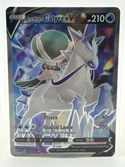 The Pokemon Company Ice Rider Calyrex V 163/198 Chilling Reign Ultra Rare Holo - Image 1