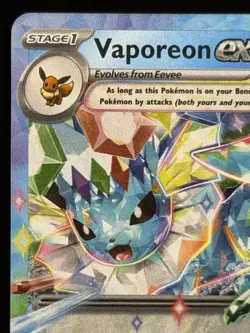 Vaporeon EX 023/131 Pokemon Prismatic Evolutions Double Rare - Image 3
