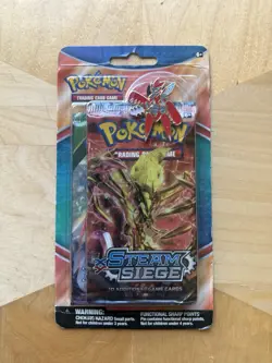 Pokemon XY Steam Siege & Roaring Skies 2PK Blister W/pin Factory Sealed - Image 1