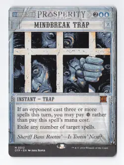 Mindbreak Trap Regular Mythic Outlaws of Thunder Junction MTG Card NM - Image 1