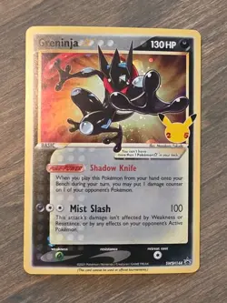 Pokemon Greninja Gold Star SWSH144 Celebrations Black Star Promo NM - Image 1