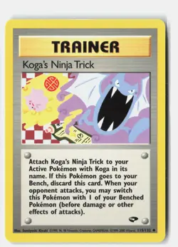 Koga's Ninja Trick 115/132 Gym Challenge Pokemon Unlimited MP Sumiyoshi Kizuki - Image 1