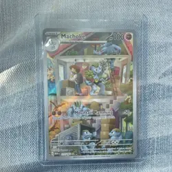 Pokemon TCG Machoke 177/165 SV 151 Illustration Rare Holo English - Image 1
