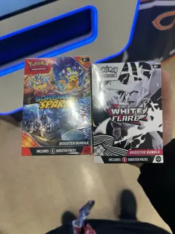 Pokemon TCG S&V Surging Sparks AND White Flare Booster Bundles - Image 1