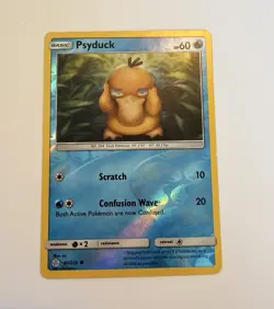 Pokemon Co. Psyduck 40/236 Cosmic Eclipse Reverse Holo Common 60 HP 2019 ENG - Image 1