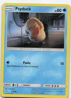 Psyduck 7/18 Common Holo Detective Pikachu NM/LP Pokemon - Image 1