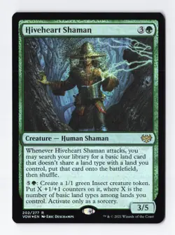 Hiveheart Shaman Foil Rare Innistrad Crimson Vow MTG Card NM - Image 1