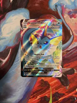 Vaporeon VMAX 030/203 Pokemon Evolving Skies Sword & Shield Ultra Rare NM - Image 1