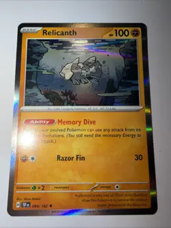 Pokemon TCG Relicanth 084/162 Holo Rare - Temporal Forces - Image 1