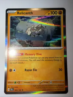 Pokemon TCG Relicanth 084/162 Holo Rare - Temporal Forces - Image 2