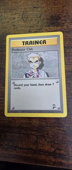Professor Oak 116/130 Uncommon Base Set 2 Pokemon Near Mint - Image 1