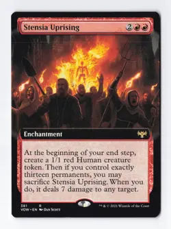 Stensia Uprising Extended Art Regular Rare Innistrad Crimson Vow MTG Card NM - Image 1