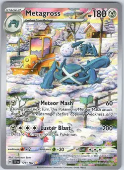 Metagross 178/162 Illustration Rare Temporal Forces Pokemon NM - Image 1