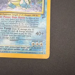 2000 Pokemon TCG Base Set 2 Blastoise 2/130 Holo Rare - Image 2