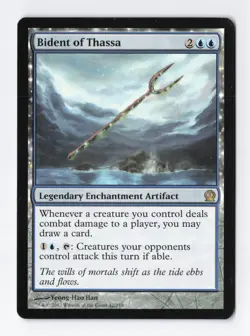 Bident of Thassa Regular Rare Theros MTG Magic the Gathering Card NM - Image 1