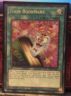 Toon Bookmark BLCR-EN067 Yugioh Card 1st Edition NM - Image 1