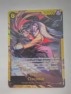Crocodile OP14-120 SEC Secret Rare The Azure Sea's Seven One Piece TCG English - Image 1