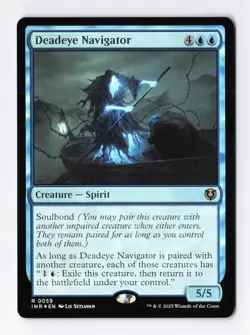 Deadeye Navigator Foil Rare Innistrad Remastered MTG Magic the Gathering Card NM - Image 1