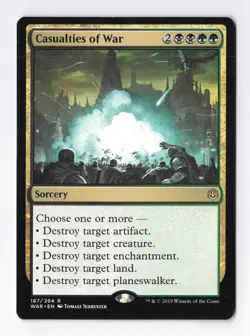 Casualties of War Regular Rare War of the Spark MTG Card NM - Image 1