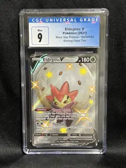 Pokemon Eldegoss V SWSH084 CGC 9 Shining Fates promo 84 CGC 9 - Image 1