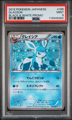 2012 Pokemon Japanese Glaceon Black & White Promo #185 PSA 9 Mint - Image 1