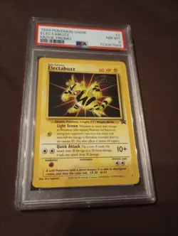 Pokemon Electabuzz the First Movie Promo Black Star #2 PSA 8 - Image 1