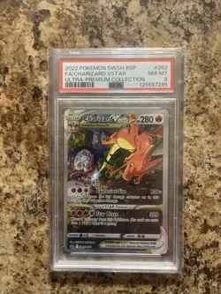 2022 Pokemon SWSH BSP Charizard Ultra Premium Collection #260 PSA8 Error Cut - Image 1