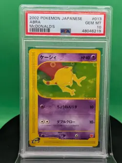 PSA 10 Abra 013/018 McDonald's Original Minimum Pack 2002 Japanese Pokemon 13 - Image 3