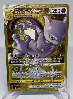 Mewtwo VSTAR #086/078 (2022) - Pokemon GO - Gold Secret Rare - MINT - Image 1