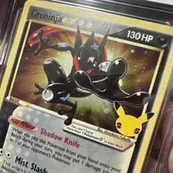 CGC 10 GEM MINT Black Star Promo Greninja Gold Star SWSH144 Celebrations Pokemon - Image 2