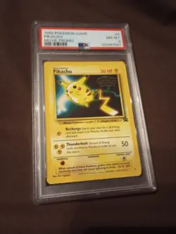 Pokemon Pikachu the First Movie Black Star Promo PSA 8 - Image 1