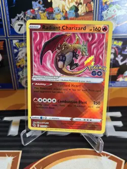 2022 Sword/Shield Pokemon GO Radiant Charizard Holo 011/078 - Image 1