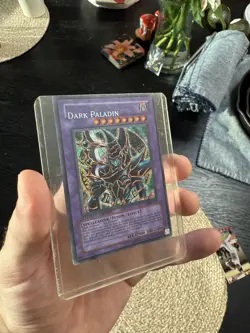 Yugioh Dark Paladin Misprint Lowered Name Secret Rare Limited Edition DMG-001 - Image 1