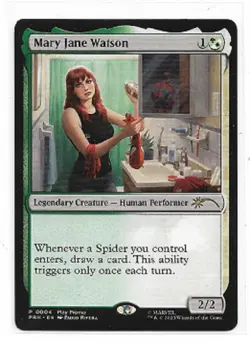 MTG magic cards 1x Mary Jane Watson marvel play promo Unique & Misc Promos NM-Mi - Image 1