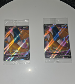 2x Charizard V SWSH050 Black Star Promo NM/M - Pokemon Card (sealed) 2x bundle - Image 1