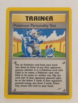 Pokemon Card - Pokemon Personality Test Neo Destiny 102/105 Uncommon - Image 1