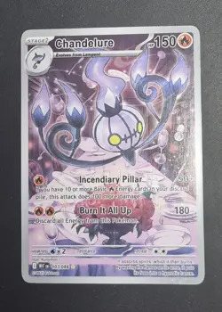 Chandelure 103/086 IR White Flare Pokemon Extended Artwork Case - Image 1