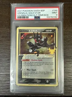 Pokemon Greninja Star SWSH144 PSA 9 Celebrations - Image 1