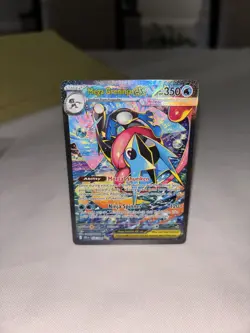 nintendo pokemon tcg mega greninja ex 116/086 secret rare full art holo 350hp en - Image 1