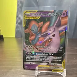 Pokemon TCG Espeon & Deoxys GX 72/236 SM Unified Minds Ultra Rare NM Condition - Image 1