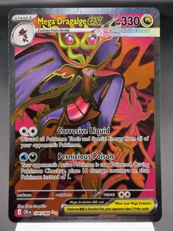 Mega Dragalge ex 104/086 - Full Art Holo - Chaos Rising Pokemon Card MINT - Image 1