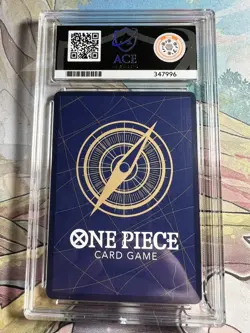ACE 10 One Piece Uta Romance Dawn Film Red OP01-005 English Matching Label - Image 2