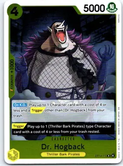 Dr. Hogback OP14-110 Rare The Azure Sea's Seven One Piece Foil NM - Image 1
