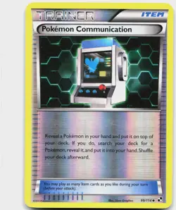 Pokemon Communication 99/114 Uncommon Black & White Pokemon Reverse Holo LP - Image 1