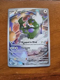 Tornadus 210 Full Art Holo White Flare ETB Promo Scarlet Violet SVP Black Star - Image 3