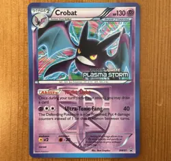 Crobat BW51, VLP Holo Prerelease Black Star Promo, Plasma Storm, Black & White - Image 1