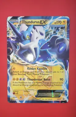 Thundurus EX (Team Plasma) BW81 Black & White Holo - Image 1