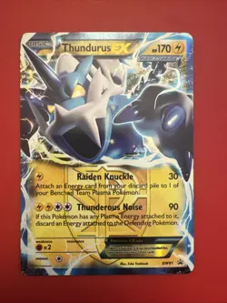 Thundurus EX (Team Plasma) BW81 Black & White Holo - Image 2