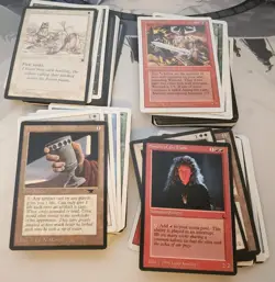 Lot 100 MTG Cards, Revised Dark Legends Antiquities, Vintage Common & Uncommon - Image 1